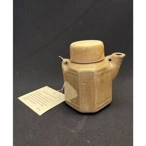 Vintage AKCO Japanese Trainware Pottery Individual Teapot Lid/Cup NEW Old Stock